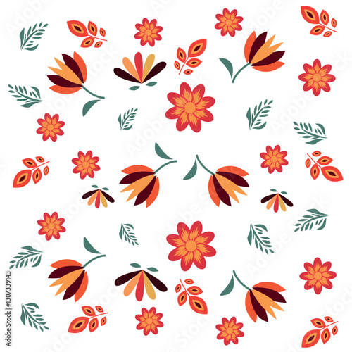 Hispanic Heritage Month. National Hispanic Heritage Month text, Spanish pattern.	