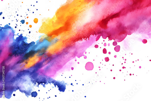 Holi Party Invitation Template 