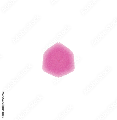 pink sponge isolated on white
