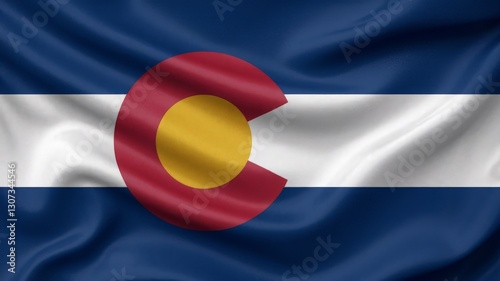 Colorado state flag background.
