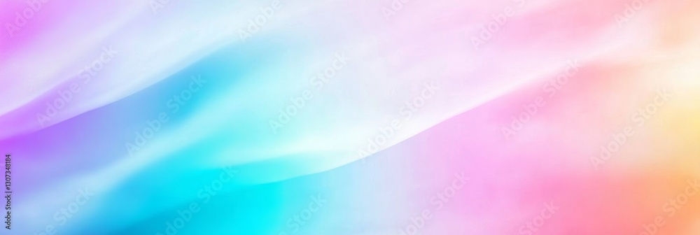 Obraz premium Soft Pastel Gradient Abstract Background - Dreamy, ethereal, calming, flowing, vibrant. Symbolizing serenity, peace, transition, hope, and creativity