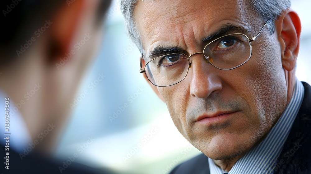 Close up of a Focused Executive Mentor Providing Guidance and Advice to a Young Professional for Career Development and Growth Close up of a Focused Executive Mentor Providing Guidance and Advice to a Young Professional for Career Development and Growth