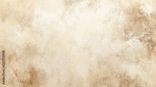 Beige textured background with faded, mottled patterns.