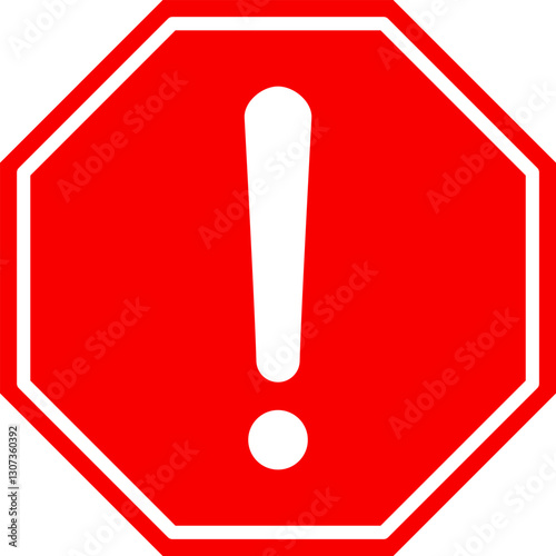Caution Warning Dangerous alarm set, danger sign collection, attention vector icon, yellow, red and black fatal error message element, triangular, square, round, diamond and octagonal hazard signs