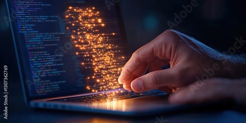 a person working on a lapto...