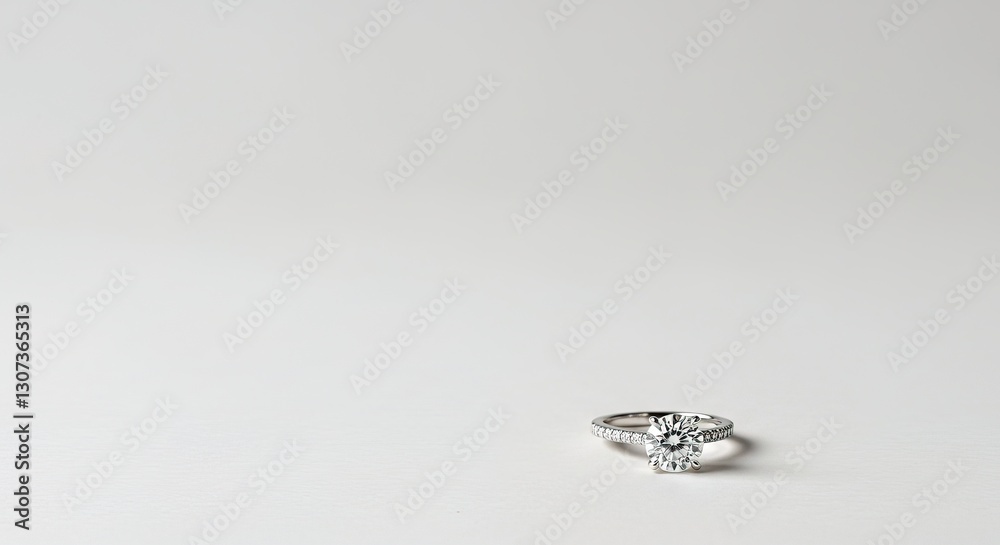 Elegant Diamond Ring in Diffused Light Elegant Diamond Ring in Diffused Light
