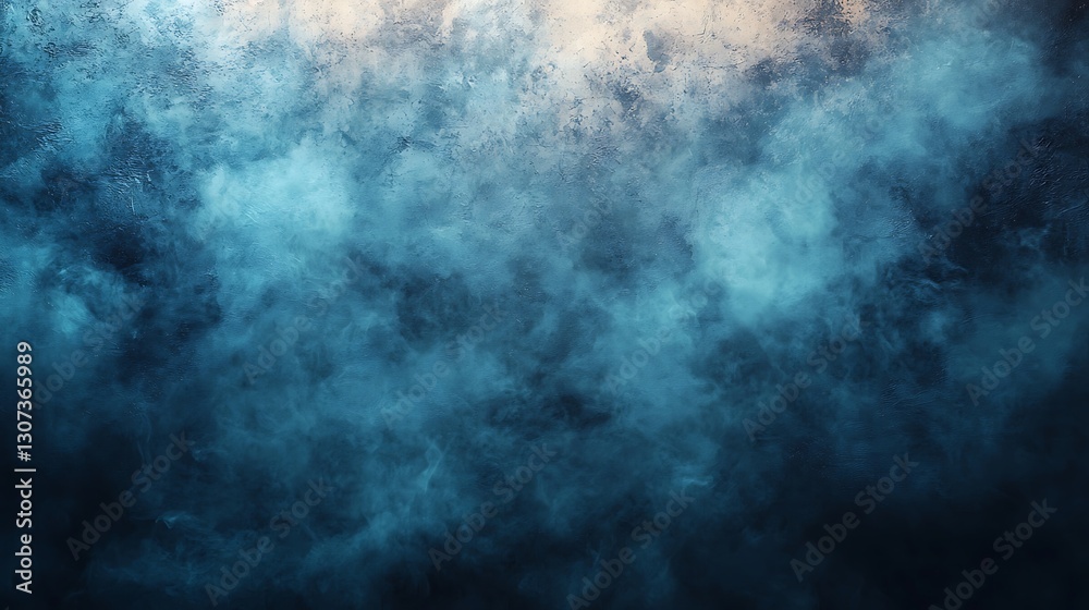 Obraz premium Abstract Blue Smoke and Light Texture Background with Dark Undertones