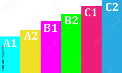 Infographic bar chart 6 steps business growth presentation