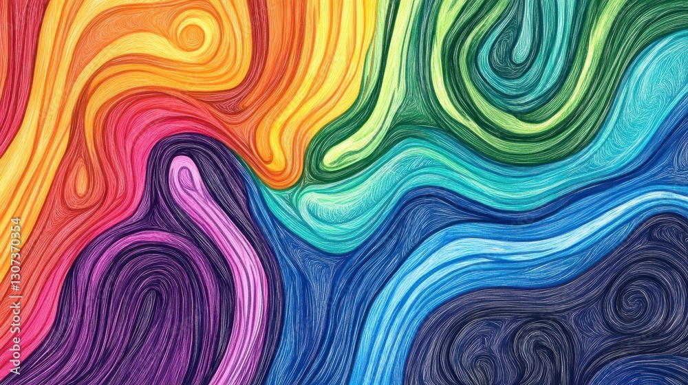 Abstract colorful swirling patterns Abstract colorful swirling patterns