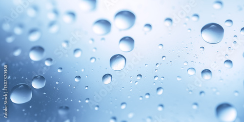 Wallpaper Mural Close-up of water droplets on a smooth surface, creating a calming and refreshing effect. Torontodigital.ca