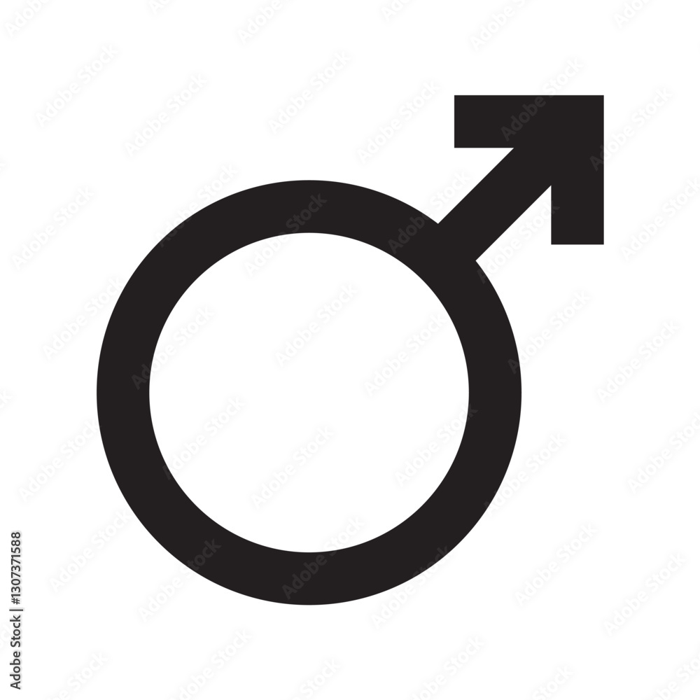 Mars alchemy planet icon. Vector image Mars alchemy planet icon. Vector image