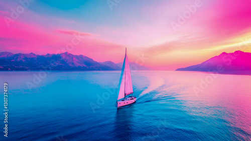 Sailing at Sunset: An odyssey across vibrant waters