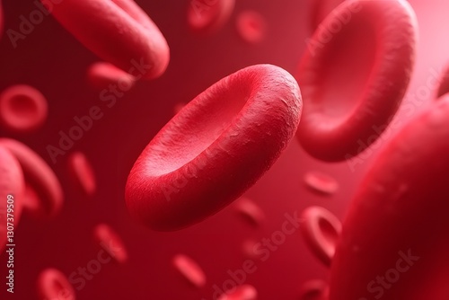 Blood Cells and Cholesterol Inside Artery – 3D Medical Illustration