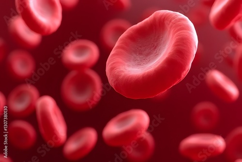 Microscopic View of Human Red Blood Cells