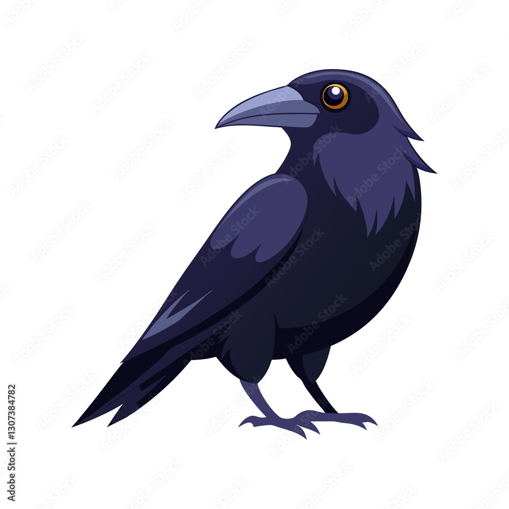 Fototapeta premium crow isolated on a transparent background
