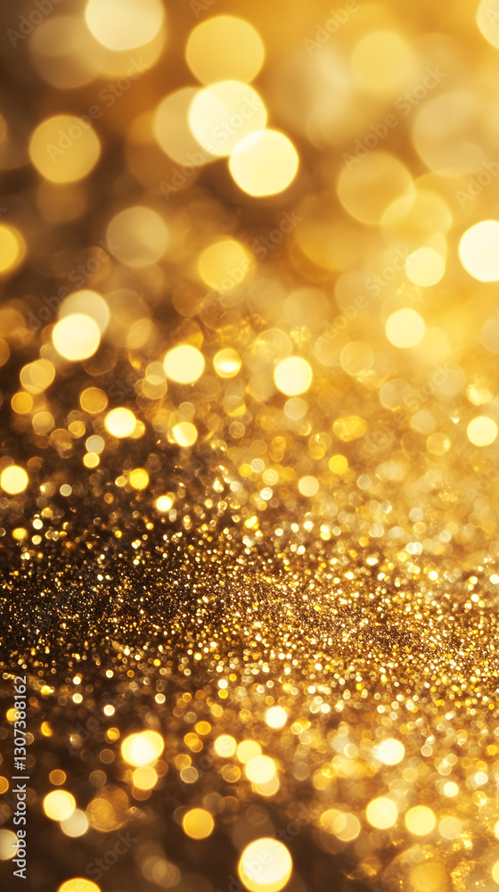 A close-up of golden glitter, creating an enchanting and dreamy background
A close-up of golden glitter, creating an enchanting and dreamy background
