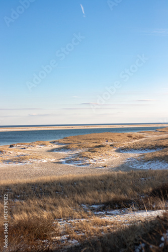 Snow on East Coast beach