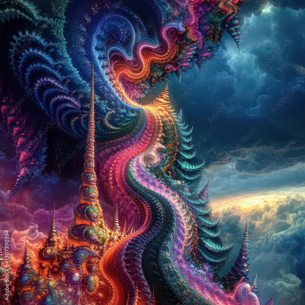 Experience the infinite depth of psychedelic fractals Experience the infinite depth of psychedelic fractals