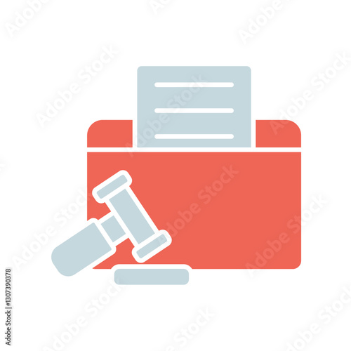 Icon a court order, isolated against a clean background.