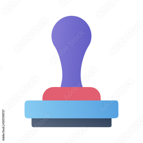 Rubber Stamp Icon Vector Illustration