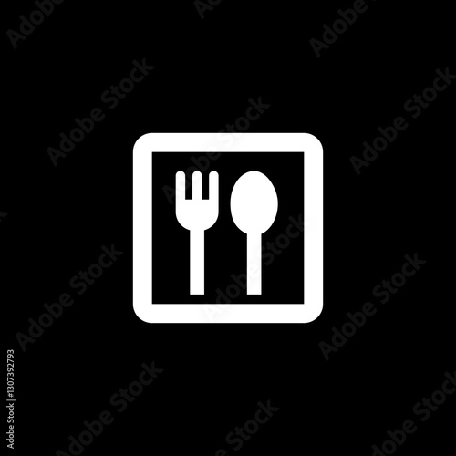 Restaurant Icon (Framed)
