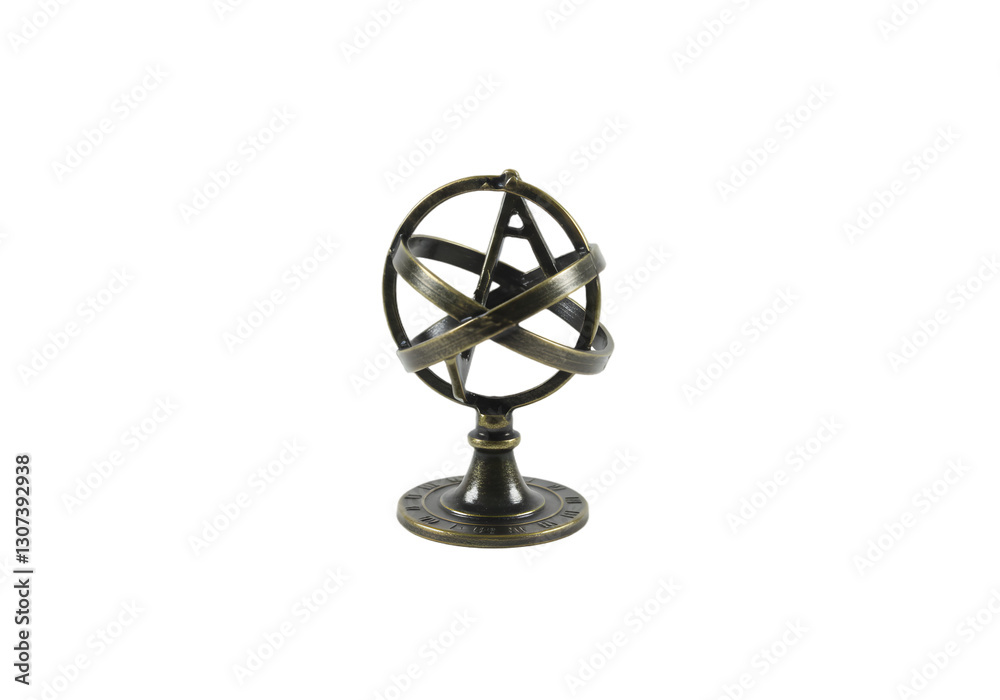 Antique Brass Armillary Sphere Model on Stand for Educational, Decorative, or Vintage Collectible Use in Home or Office Antique Brass Armillary Sphere Model on Stand for Educational, Decorative, or Vintage Collectible Use in Home or Office