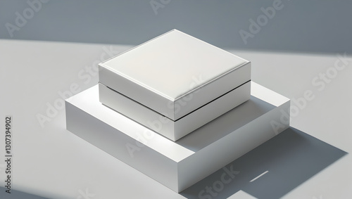 3d rendered illustration of a glass cube