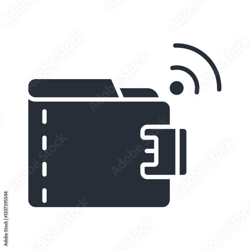 e wallet icon. vector.Editable stroke.linear style sign for use web design,logo.Symbol illustration.