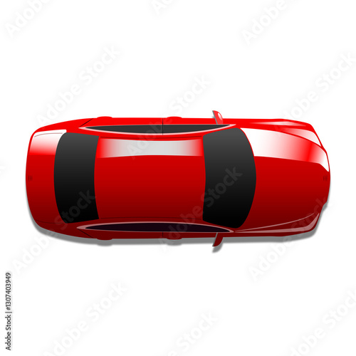 voiture  de sport rouge
