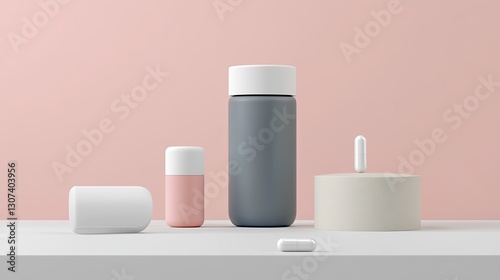 Wallpaper Mural Minimalist packaging design for advanced pharmaceuticals digital Torontodigital.ca