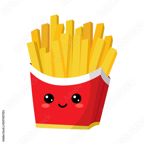 french fries in a red box