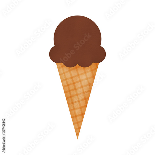 ice cream isolated on white