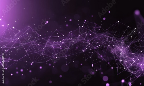 Abstract Purple Network Background