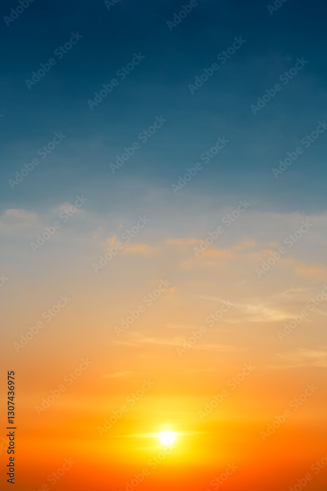 Fototapeta premium beautiful sunset sky , nature background