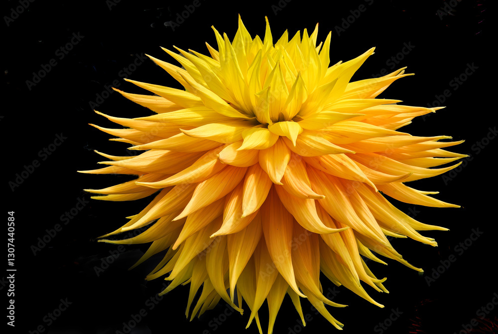 Yellow Giant AC Jeri Dahlia Flower Bellevue Washington