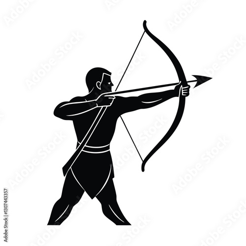 bow and arrow vector illustration