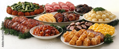 Assorted Chinese Food Platter, Elegant Buffet photo