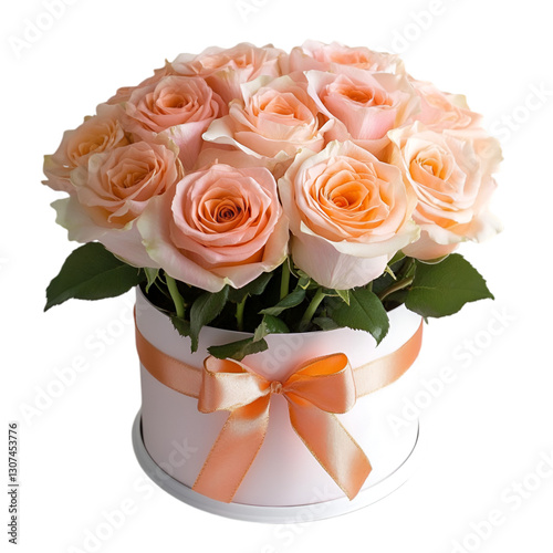 Pretty rose boquet isolated on white background
