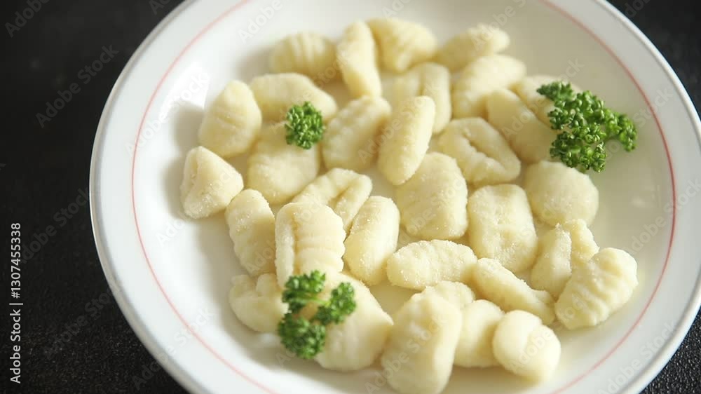 Gnocchi tasty fresh delicious gourmet food background table rustic food top view copy space keto and paleo diet vegetarian and vegan food Gnocchi tasty fresh delicious gourmet food background table rustic food top view copy space keto and paleo diet vegetarian and vegan food