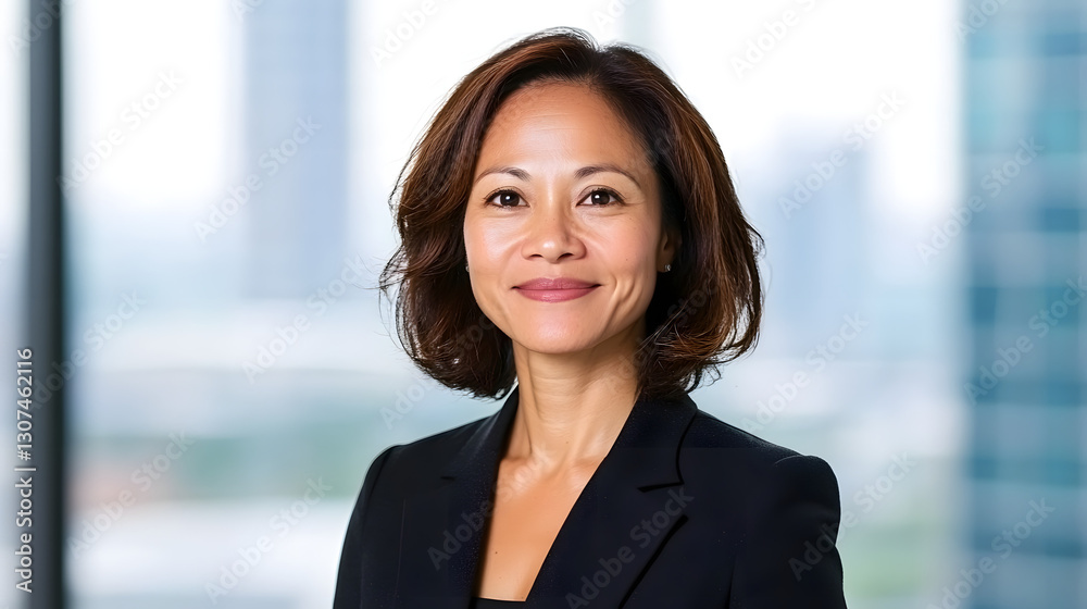 A Businesswoman Head and Shoulders Portrait, Confident Expression
A Businesswoman Head and Shoulders Portrait, Confident Expression