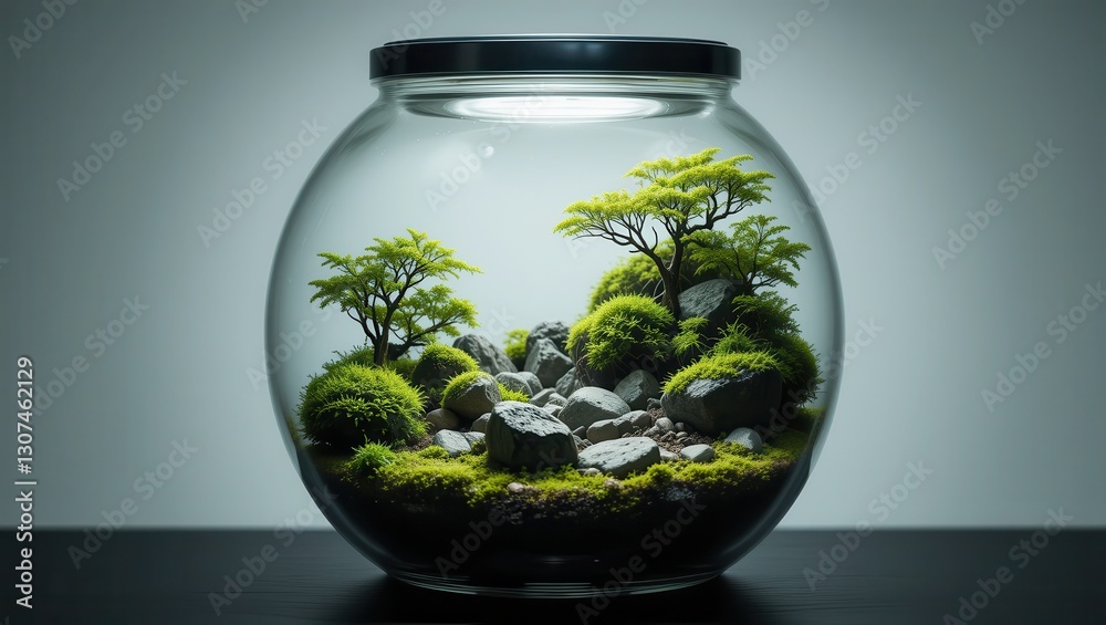 Terrarium, Miniature Landscape, Glass Jar, Nature Terrarium, Miniature Landscape, Glass Jar, Nature