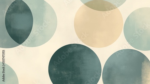 Overlapping colored circular shapes create an abstract artistic background pattern