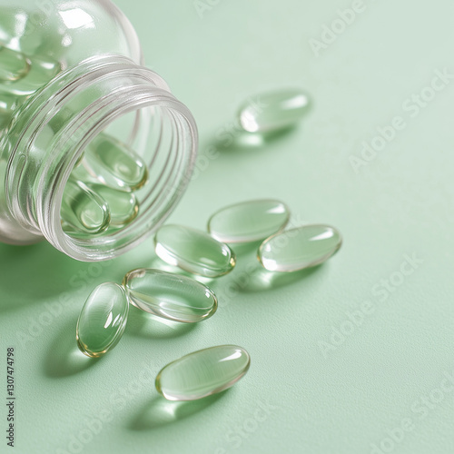 Medicine and Pills on a Pastel Background, Pharmaceutical and Healthcare Concept  
