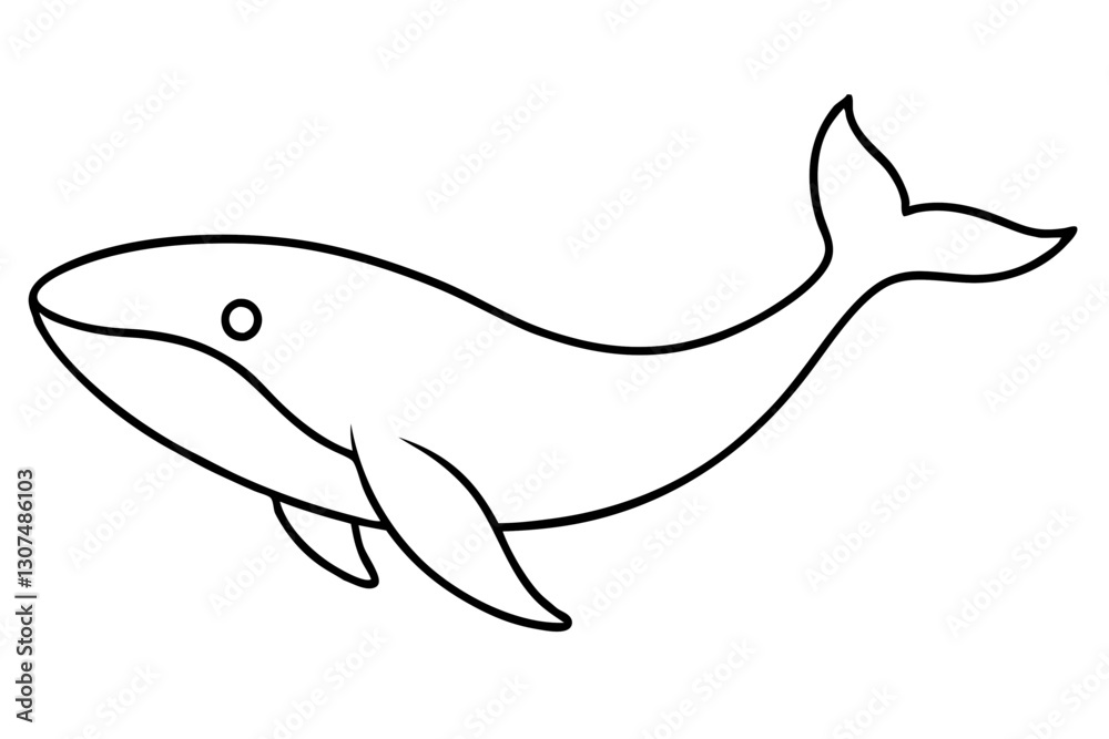 Minimalist Whale Line Art Vector – Ocean Conservation Illustration
Minimalist Whale Line Art Vector – Ocean Conservation Illustration