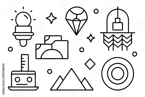 Minimal Miscellaneous Icon Set | Creative Vector Symbols for Graphic Design

