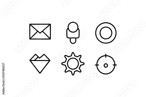 Minimal Miscellaneous Icon Set | Creative Vector Symbols for Graphic Design


