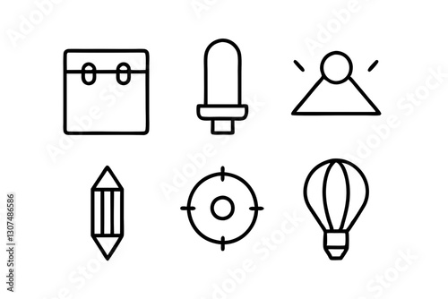 Minimal Miscellaneous Icon Set | Creative Vector Symbols for Graphic Design


