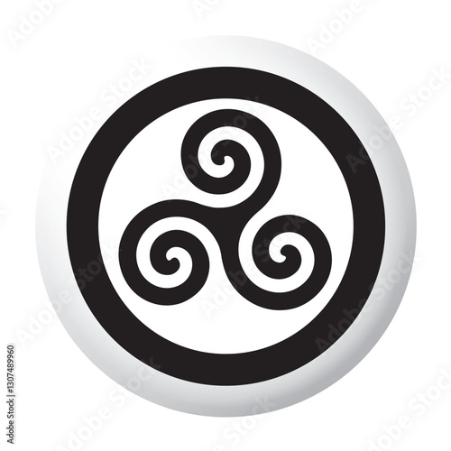 SYMBOLE TRISKEL BADGE