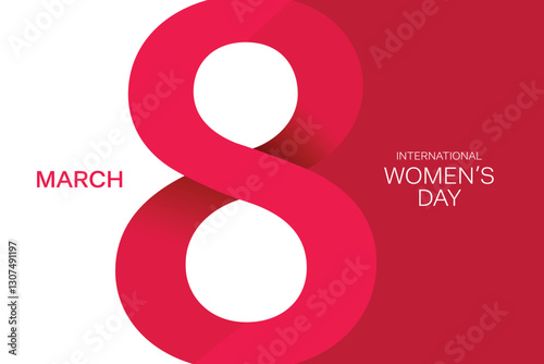 Women's Day Banner, T-shirt design, Vector, Women's Day Typography, March 8 banner
