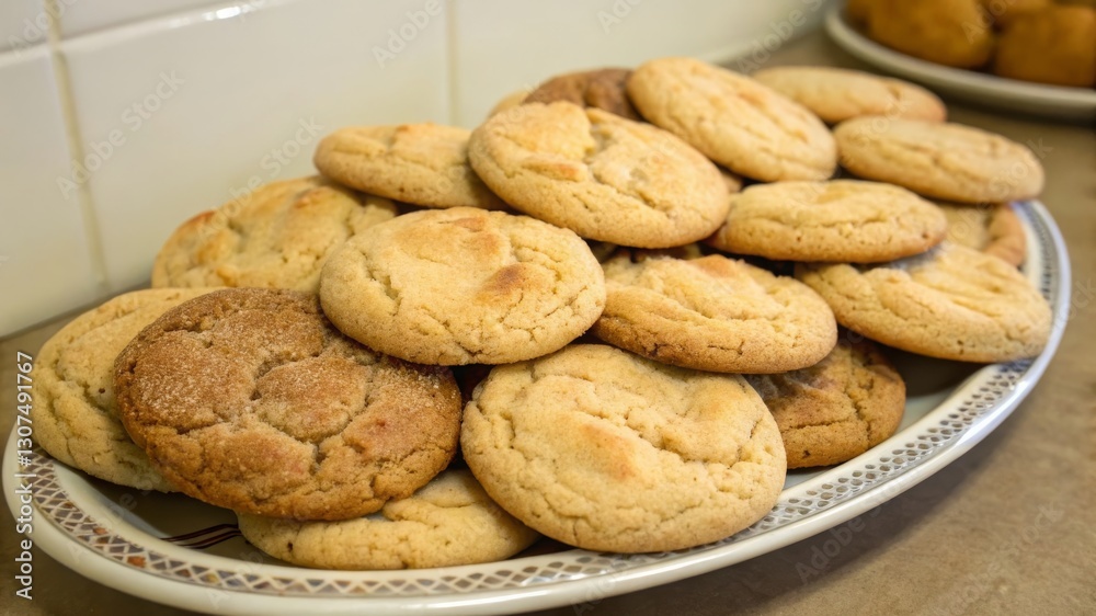 Baking cookies at home kitchen food photography cozy environment close-up view delicious treats for sharing Baking cookies at home kitchen food photography cozy environment close-up view delicious treats for sharing